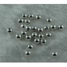 25 Perlen 6mm silber
